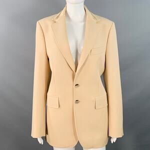 MAISON MARGIELA Size M Khaki Wool Mohair Twill Notch Lapel Jacket Blazer